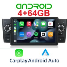 Exvol Fiat Linea Punto Android Multimedya 4GB/64GB 7inc Hd IPS Ekran Carplay Kamera Hediye
