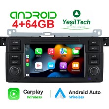 Exvol Bmw E 46 Multimedya Carplay 4GB/64GB 7 Inc Hd IPS Ekran Android 12 Park Kamerası Hediyeli