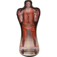 Gosports Inflataman Basketbol Defender Antrenman Yardımcısı – Atış, Kazıyıcı ve Sürüş Matkabı Için Ağırlıklı Savunma Mankeni, Kırmızı