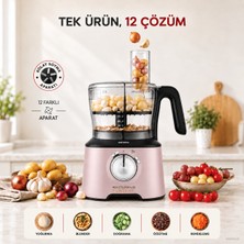 Karaca Doğrama, Rendeleme ve Hamur Hazırlama Için 2500 W Mutfak Robotu, 12’si 1 Arada Kullanım, Blender Sürahisi ve Kahve Öğütücü