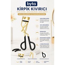 Profesyonel Kirpik Kıvırma Aparatı – Yaylı Mekanizma, Silikon Ped ve 2 Yedek Pedli