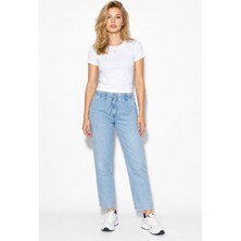 Vena Kadın Marla Sky Blue Yüksek Bel Slouchy Jogger Pantolon-Sky Blue
