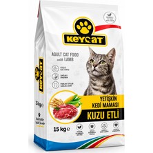 Keycat Lamb Adult Cat Kuzu Etli Yetişkin Kedi Maması 15 kg