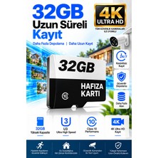 Visenox 32 GB Hafıza Kartı Faster Transfer Speed Class 10 4K Video Kayıt Güvenlik Kamera Uyumlu