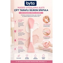 Çift Taraflı Silikon Maske Uygulama Spatulası – Yüz Maskesi ve Cilt Bakım Aparatı