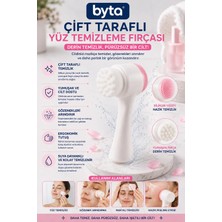 Çift Taraflı Yüz Temizleme Fırçası – Silikon Peeling ve Gözenek Temizleyici Cilt Bakım Fırçası