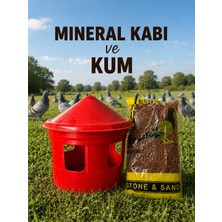 An-ga Güvercin Mineral Kabı ve 1kg Mineral,kum