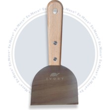 Dr.maya® | Ahşap Saplı Metal Spatula