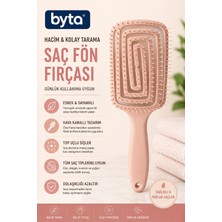 Hava Kanallı Saç Fön Fırçası – Esnek Top Uçlu Dolaşık Açıcı Hacim Veren Şekillendirici Tarak