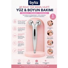 3D Çift Başlıklı Yüz Masaj Aleti – Yüz, Boyun ve Dekolte Için Rulo Masaj Aparatı