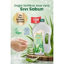 Mom's Green 1,5 Litre Doğal Sertifikalı Sıvı Sabun Organik Aloeveralı