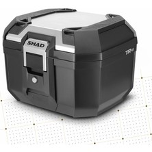 Shad TR41 Silver Motosiklet Arka Çanta 41 Litre Kapasiteli Top Case Motor Çanta Alümimyum