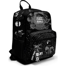 Coral High Dört Bölmeli Siyah Galaxy Ortaokul Çantası - Erkek Çocuk