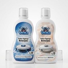Voli Üstün Beyaz Sabun ve Sihirli Pudra Kokulu 2'li Avantaj Paket Robot Süpürge Deterjanı 2X500 ml