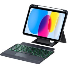 Nezih Case Samsung Galaxy Tab S11 Ultra Uyumlu Standlı Touchpadli Bluetooth Klavyeli Premium Tablet Kılıfı