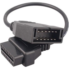 Jfınd Gm 12 Pin Obd2 Uzatma Kablosu Obd-Obd2 16 Pin Konnektör Adaptörü Arıza Tespit Cihazı Ara Kablo