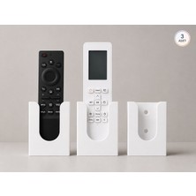 Nebron Duvar Tipi Tv Klima Kumanda Askısı. Yapışkanlı Kumanda Tutucu -3 Adet- Duvara Monte, Kumanda Organizeri. 6x3 cm