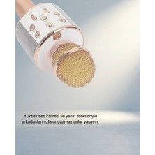 TKÇ Şarjlı Bluetooth Karaoke Mikrofon Uzun Pil Ömrü ile Eğlence