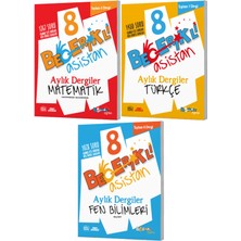 Becerikli Eğitim Becerikli Asistan 8. Sınıf Matematik + Türkçe Fen Aylık Dergiler Seti 3 Kitap