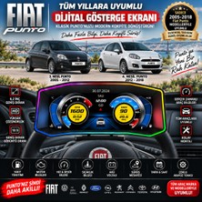 Bowie Fiat Punto 2004-2018 Modeller Için Harici Digital Gösterge Odb Ekran Arıza Göstergesi Turbo Gösterge Hayalet Ekran