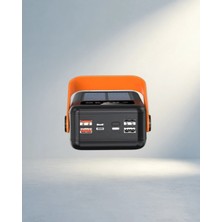 TKÇ Güneş Enerjili 80000 Mah Taşınabilir Powerbank Fenerli