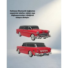 TKÇ Modern Retro Araba Şekilli Bluetooth Hoparlör 10W Ses Çıkışı