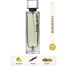 Ajmal Titan Aura Edp Erkek Parfüm 100 ml | Baharatlı ve Amberli | Bergamot, Kakule, Tonka Fasulyesi, Vanilya