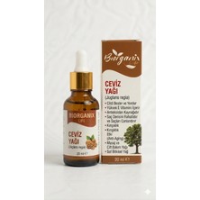 Organik Life Life Ceviz Yağı 20 ml – %100 Doğal Soğuk Sıkım Cilt ve Saç Bakım Yağı