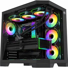 Next Gaming Infinity 7x Argb Fan Kumanda ve Kontrolcü Atx Boş Bilgisayar Kasası Siyah