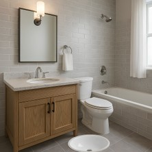 Turavit Hilton Oval Tezgâh Altı Batarya Deliksiz Beyaz Lavabo 5017 - 37X47 cm