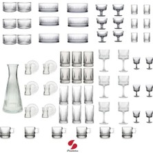 Pasabahce Elysia 67 Parça Bardak, Sunumluk, Kokteyl, Çerezlik, Kadeh ve Kahve Yanı Full Çeyiz Seti TYB2YS44P8F6OGF920
