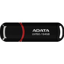 Adata UV150-64GB Usb3.2 Gen1 Black Flash Bellek
