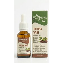 Organik Life Life Saf Jojoba Yağı 20 ml – %100 Doğal Soğuk Sıkım, Cilt ve Saç Nemlendirici Bakım
