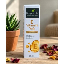 Organik Life E Vitamini Yağı 20 ml – %100 Saf Vitamin E Yağı Cilt, Saç ve Nem Bakımı Için