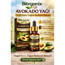 Organik Life Avokado Yağı 20 ml Biorganix Life – %100 Saf & Yoğun Besleyici Bakım!