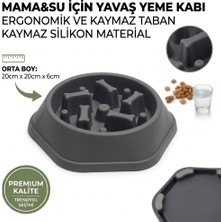 Patibon Kedi Köpek Yavaş Besleyici Mama Kabı Slow Feeder Obez Hayvanlara Özel Anti-Boğulma & Sağlıklı Beslenme