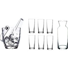 Pasabahce Paşabahçe Rakı Bardak ve 9 Parça Rakı Bardağı ve Buz Kovası Seti