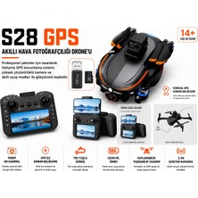 Atlt Atlantis S28 Gps Drone 1080 Hd Kamera Tek Tuş Iniş Kalkış Geri Dönme Katlanabilir Ekeranlı Kumanda 2.4ghz Usb-Hafıza Kart Küresel Gps Konum Belirleme Elektirkli Kamera LED Işıklı