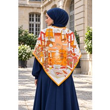 Eys Elit Desenli Omuz Şalı - Eşarp Serisi Turuncu