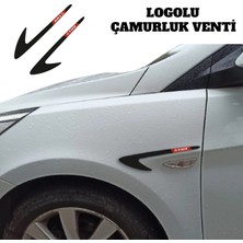 Aksefuar Lazer Fiat Grubu ile Uyumlu Pleksi Çamurluk Venti Parlak Siyah (Sağ - Sol Takım)