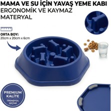 Patibon Kedi Köpek Yavaş Besleyici Mama Kabı Slow Feeder Obez Hayvanlara Özel Anti-Boğulma & Sağlıklı Beslenme