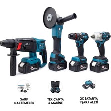 Chelikbei Chelıkbeı Dörtlü Set MK350 (10MM Ç.mandren+S.sıkma+Ş.spral+Ş.hilti)