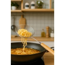 Bambum Ladle - Bambu Saplı Tel Kevgir 18CM