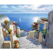 İğne İzi 5d Elmas Boncuk Taş Işleme Mozaik Goblen Kit Kanvas Tablo 50X40CM GC91165 Diamond Painting