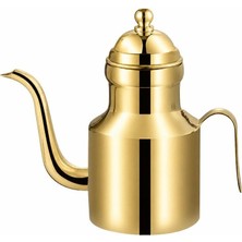 Komple 304 Çelik Gold 500 ml Yağdanlık Sosluk ve Sirkelik MT271SR