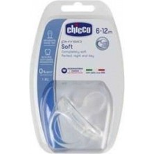Chicco Physio Soft Silikon Emzik 6-12 Ay - Şeffaf