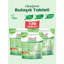Mom's Green 3’lü Set -Oksijenli Bulaşık Makinesi Tableti 120 Tablet (3 x 40 Adet)