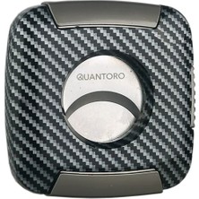 Quantoro Gunmetal Karbon Desenli Kare Giyotin Metal Puro Makası Kesici