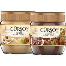 Gürsoy Sütlü Fındık Kreması 400 gr & Kakaolu Fındık Kreması 400 gr