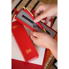 Victoria's Journals Premium Tükenmez Kalem – Metal Gövde, Mavi Yazım, Özel Hediye Kutulu